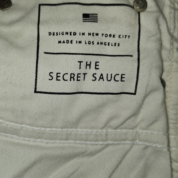 AYR The Secret Sauce Off White Stright Leg Trousers Size W 29 S Great Condition - Picture 7 of 7